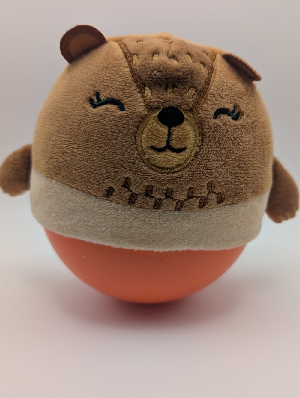 The Manhattan Toy Company Wobbly-Bobbly Bear Soft Bouncy Baby Rattle